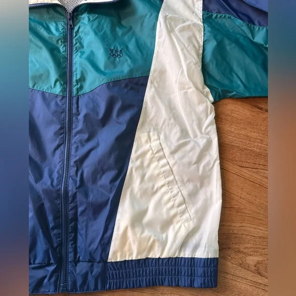 Vintage JC Penny 90s USA Olympic Color block Windbreaker Jacket. Men’s medium. - Picture 8 of 12